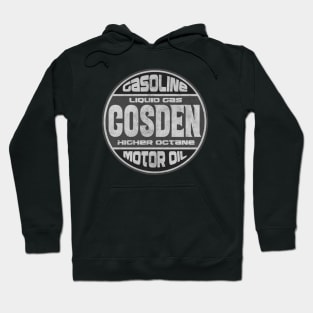 Vintage Gasoline Motor Oil BW Hoodie